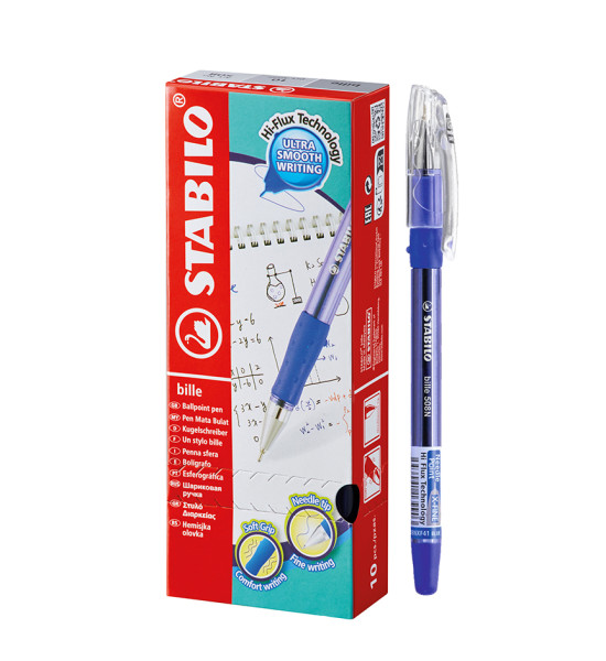 Bolígrafo, Bille Hi-Flux 508NXF, Punta Aguja 0.35 mm, Azul, Caja x 10 Unds.